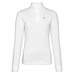 Kingsland Women's Classic LS Show Shirt with standing collar-White