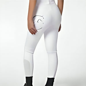 Girl’s Molveno Riding Breeches with Knee Grip Optical White