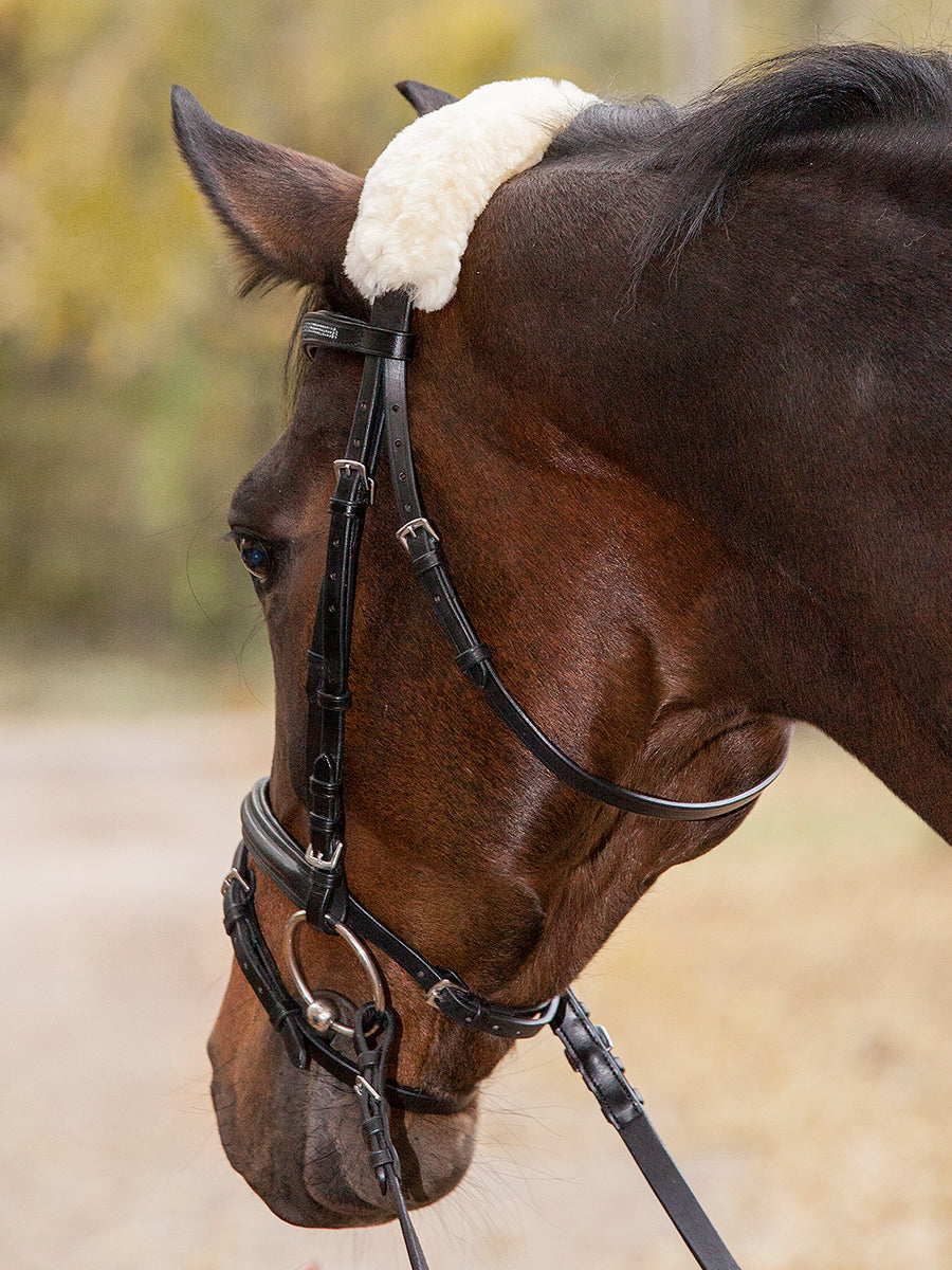 Real Lambskin Noseband or Headpiece Cushioning