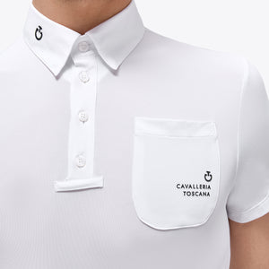 Cavalleria Toscana Men's Tech Piquet S/S Competition