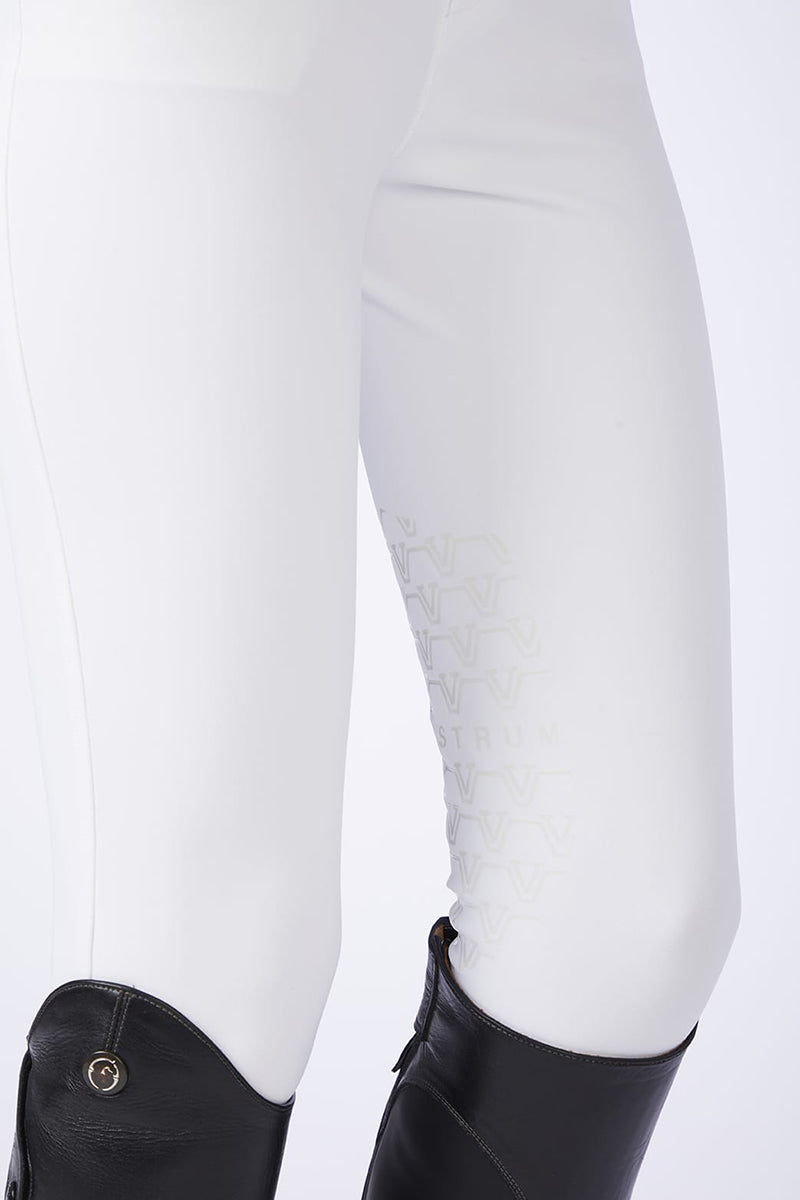 Women's Marileva Riding Breeches With Knee Grip White