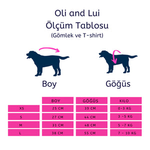 Oli and Lui Dog Shirt Cherry