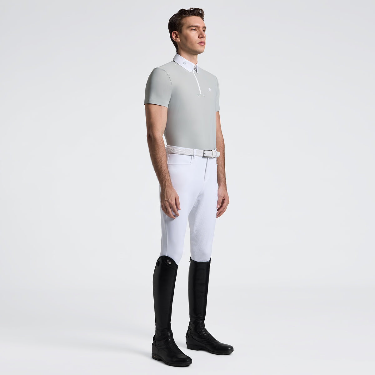 Men’s Jersey Competition Shirt with Zip Short Sleeve