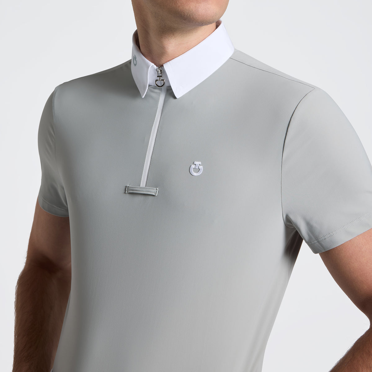 Men’s Jersey Competition Shirt with Zip Short Sleeve