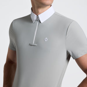 Men’s Jersey Competition Shirt with Zip Short Sleeve
