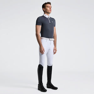 Men's Short Sleeve Riding Shirt Zip Competition