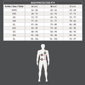 SWING P19 Body Protector with Zip, Adults