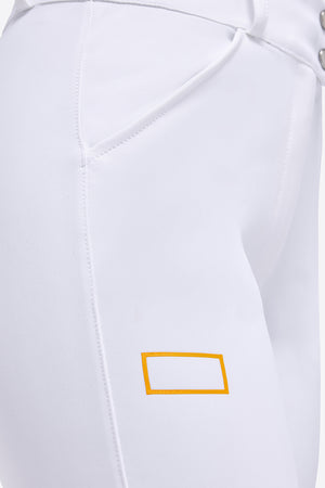 RG Women's Hight Waist Full Grip Riding Breeches White