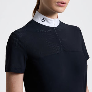 Cavalleria Toscana Women's Competition Shirt in Technical Jersey with Zip
