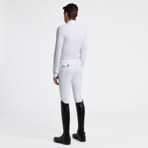 Cavalleria Toscana Men's L/S Competition Shirt-White