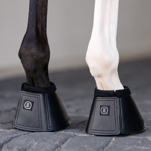 Equifit Essential Bell Boot With Fleece Rolled Top Black-Large