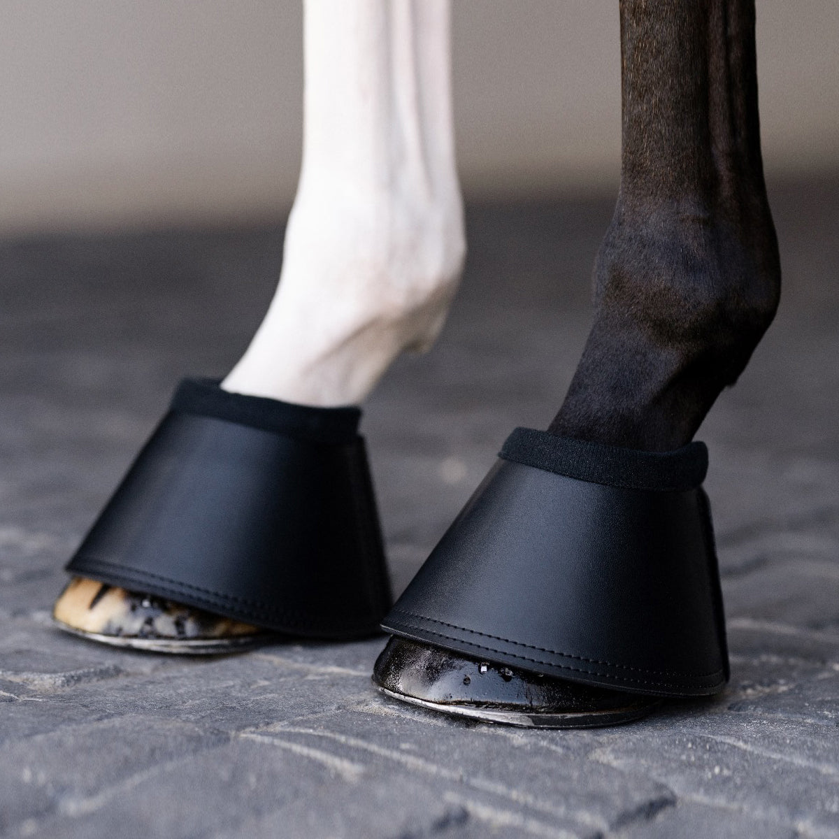 Equifit Essential Bell Boot With Fleece Rolled Top Black-Large