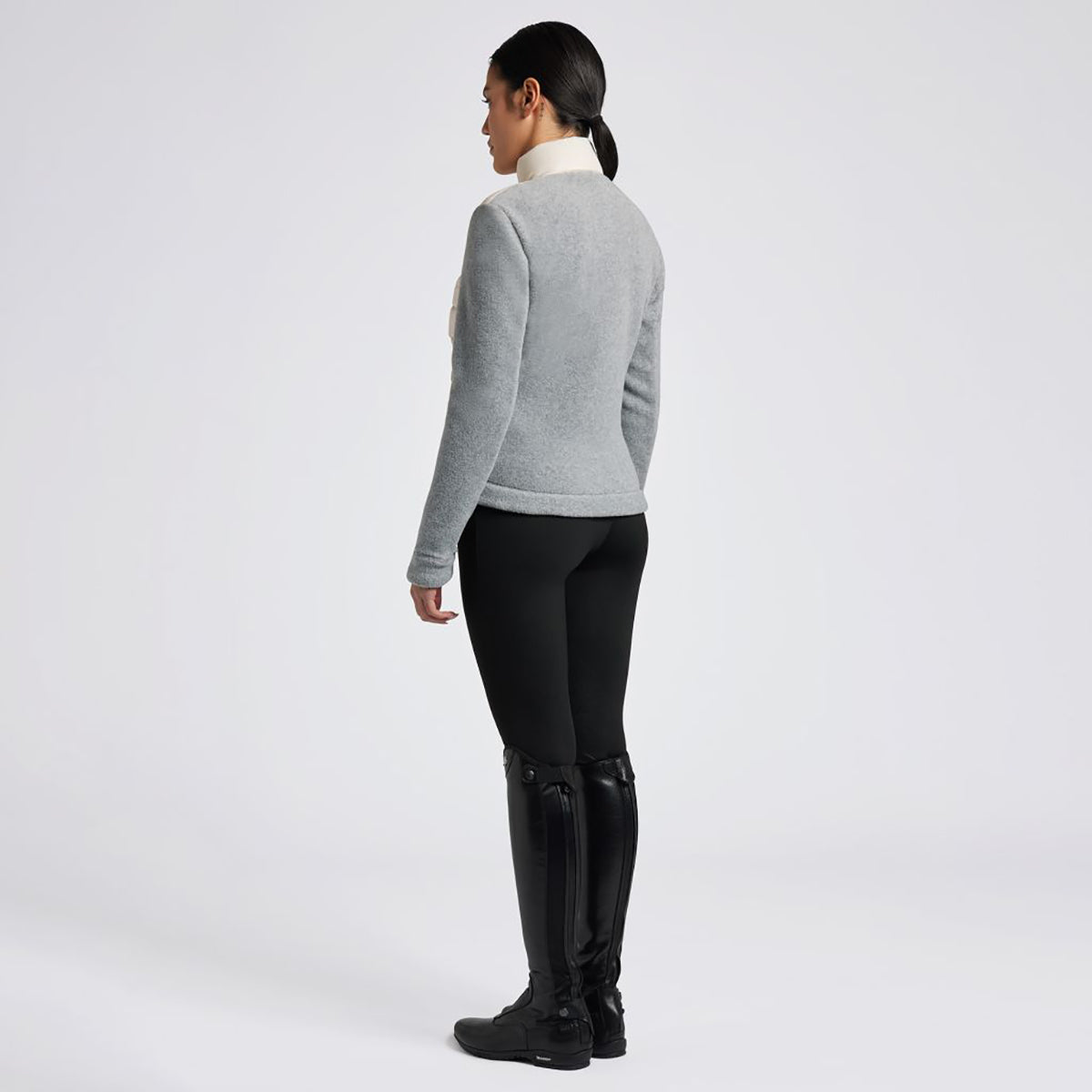 Cavalleria Toscana Women's Nylon and Fleece Zip Up Jacket
