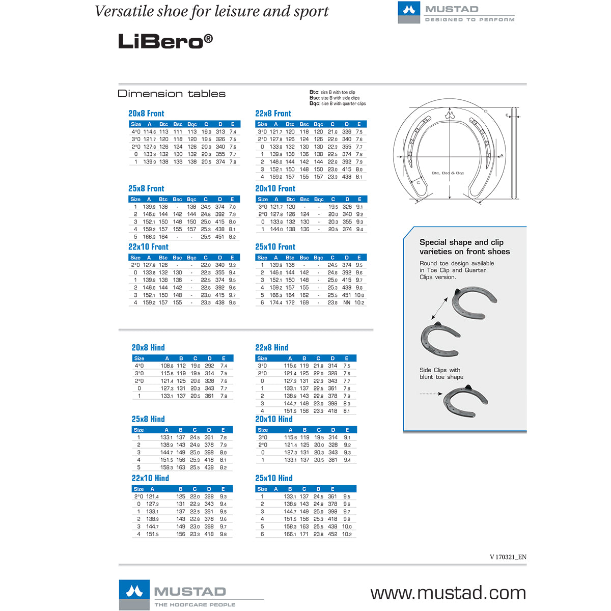 Mustad LiBero Front Toe Clip