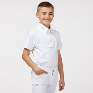 Boy's Budoni S/S Shirt-Optical White
