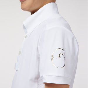 Boy's Budoni S/S Shirt-Optical White