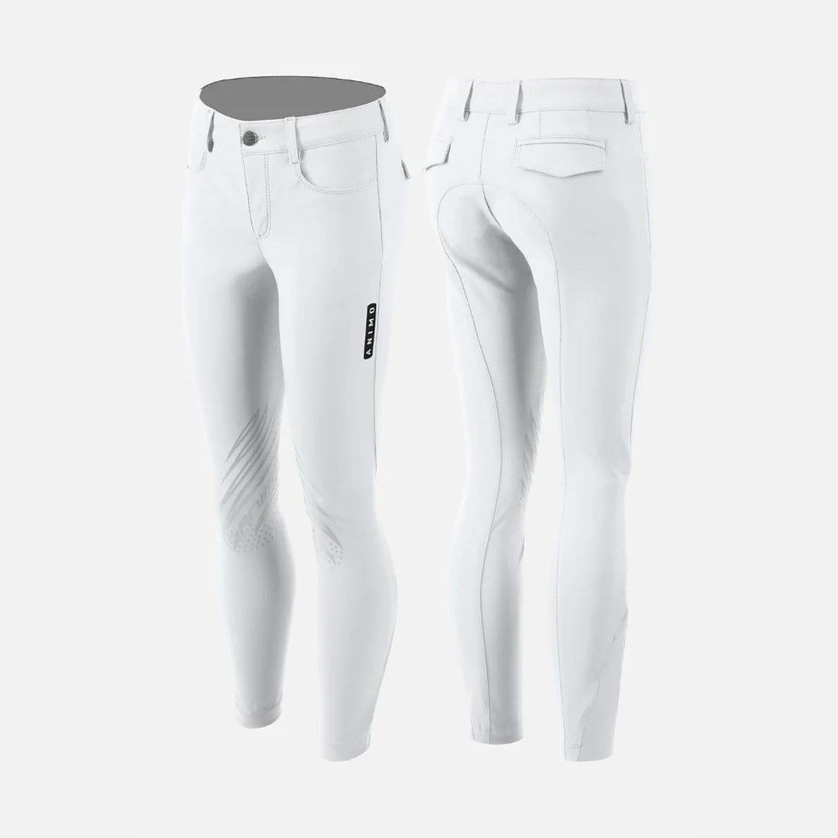 Animo Unisex Neneh Riding Breeches-White