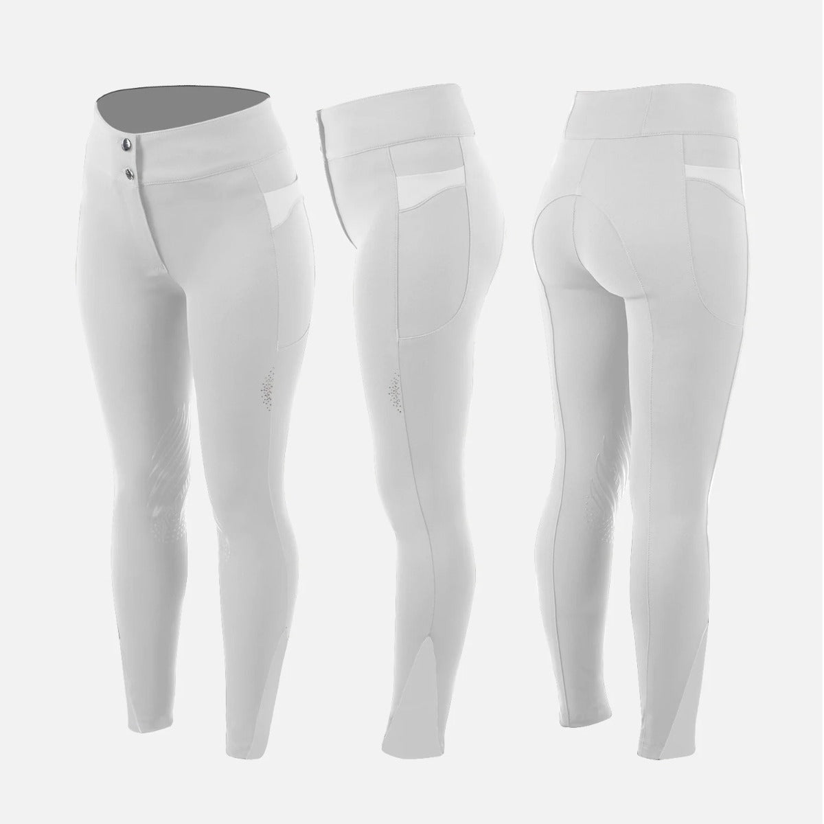 Animo Women's Nicky Riding Breeches-White