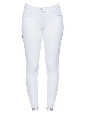 Cavalleria Toscana Women's Knee Grip Breeches With Perforated Logo Tape