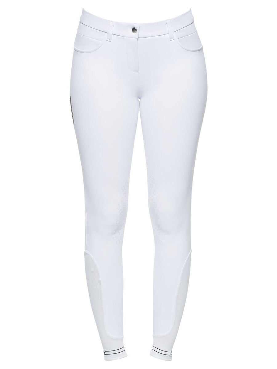 Cavalleria Toscana Women's Knee Grip Breeches With Perforated Logo Tape