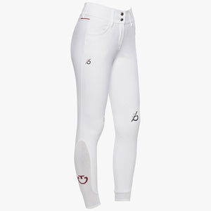 Cavalleria Toscana Women's Team Red Stripe High Waist Breeches