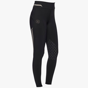 Cavalleria Toscana Women's Orbit High Waist Riding Leggings-Black-38