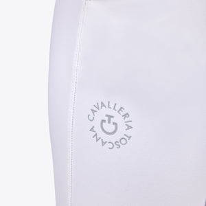 Cavalleria Toscana Unisex Young Rider's Knee Grip Jumping Breeches-White