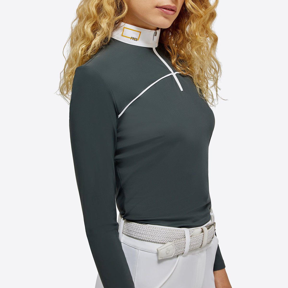 RG Women's Jersey L/S Competition Zip Polo