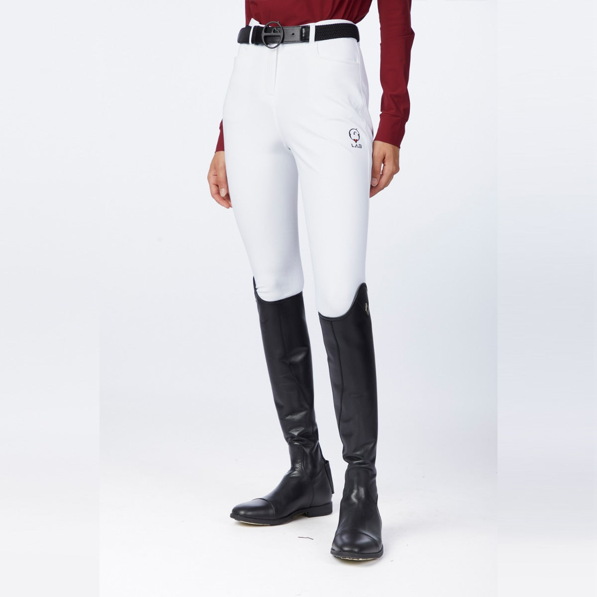 Women's Andromeda Breeches Knee Grip High Waist-Optical White