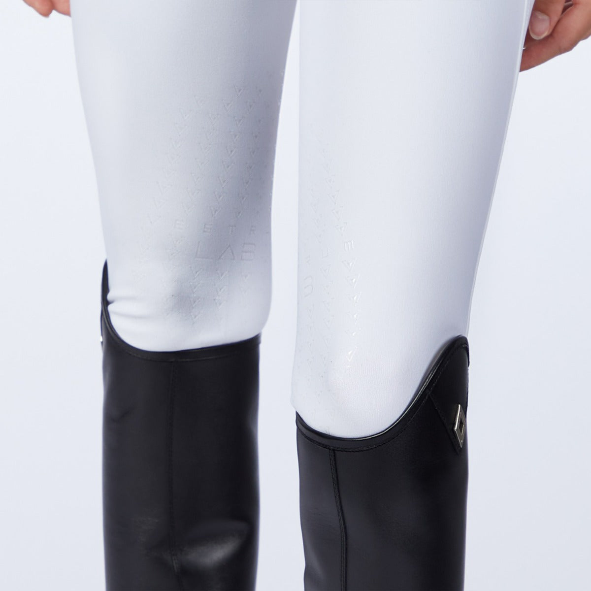 Women's Andromeda Breeches Knee Grip High Waist-Optical White