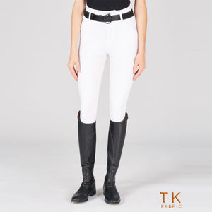 Women's Molveno Riding Breeches with Full Grip-Tk Fabric-Optical White