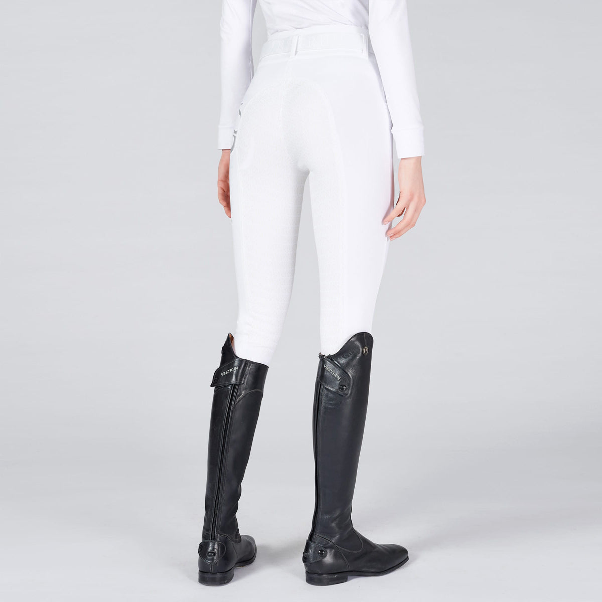 Women's Molveno Breeches Full Grip High West-White