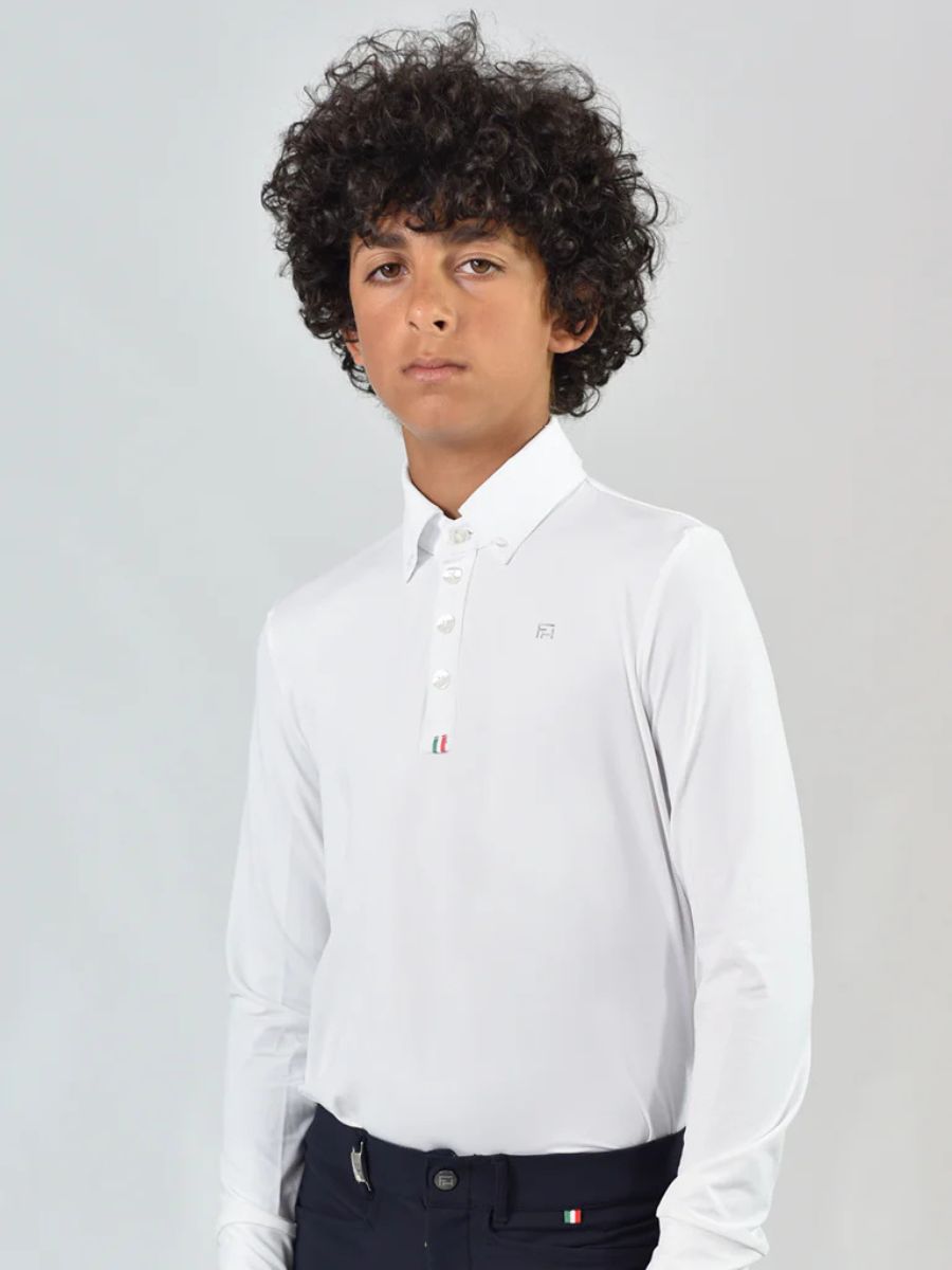 For Horses Boys Toby Long Sleeve Show Shirt