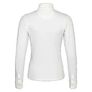 Kingsland Women's Classic LS Show Shirt with standing collar-White