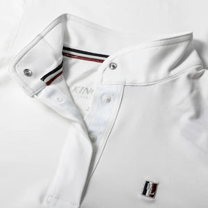 Kingsland Women's Classic LS Show Shirt with standing collar-White