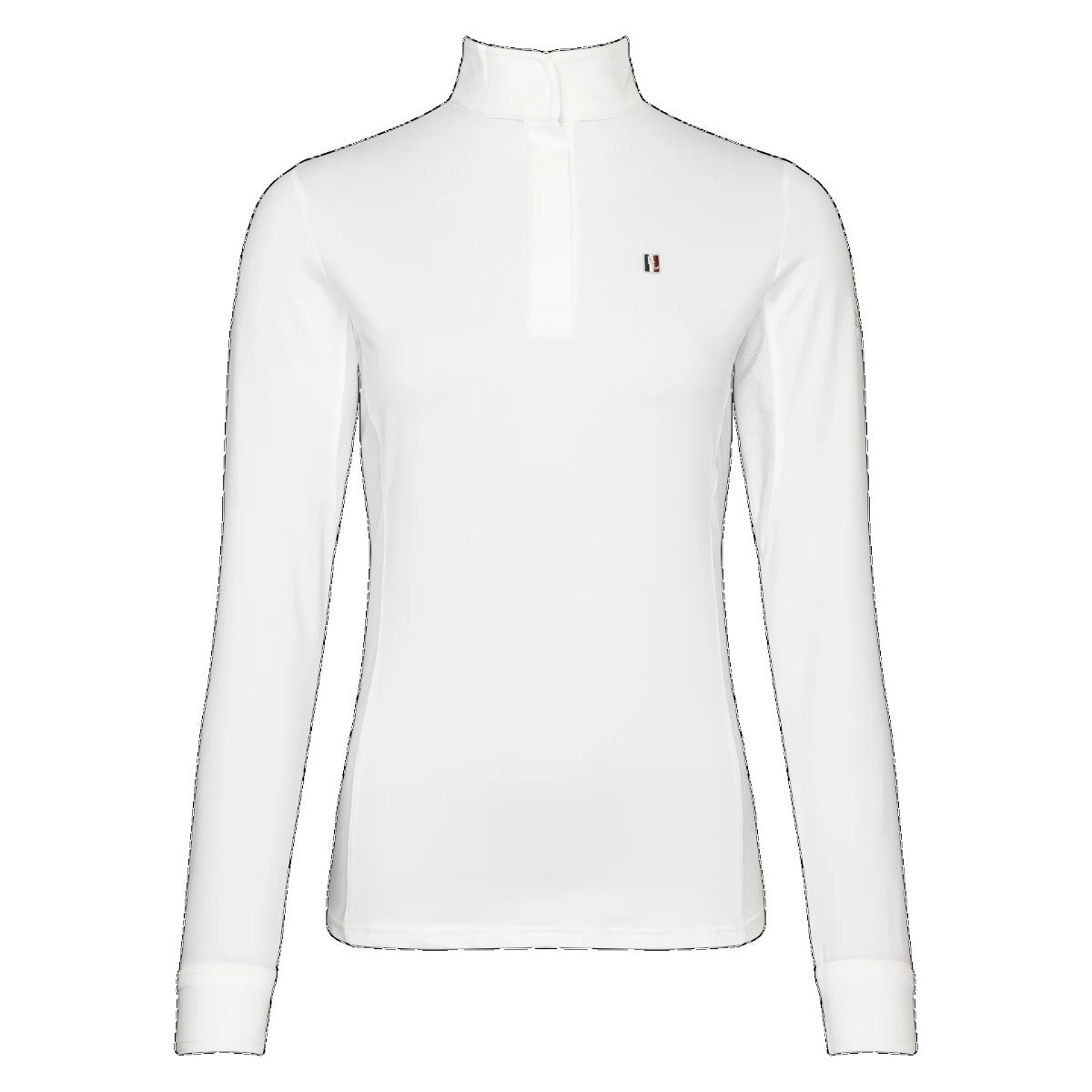 Kingsland Women's Classic LS Show Shirt with standing collar-White