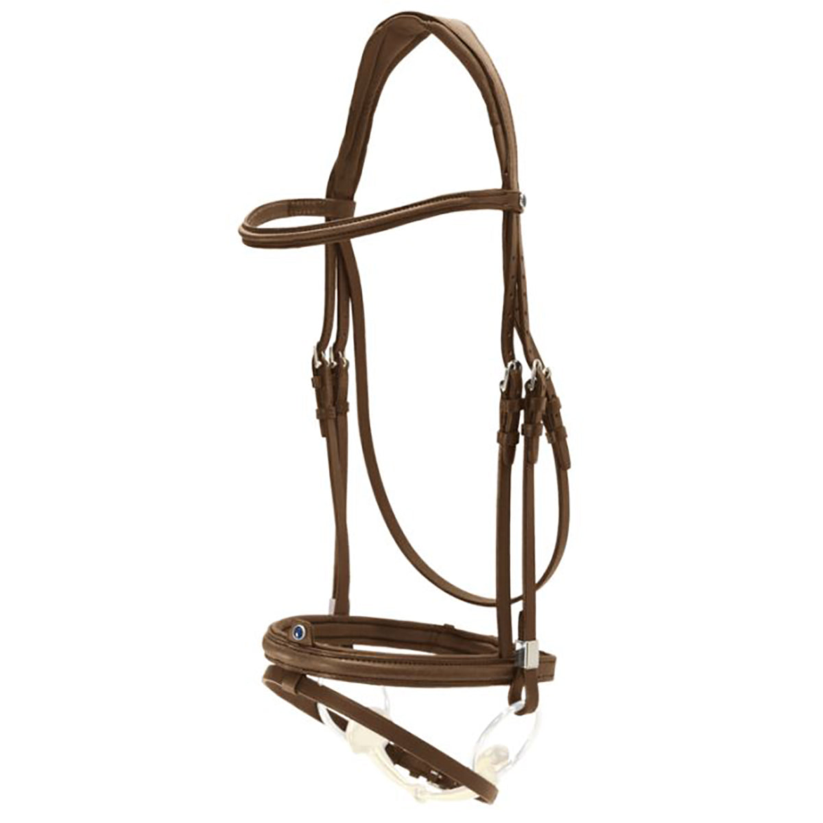 Stubben Snaffle Bridle Pro-Jump with Slide & Lock / Mexican Noseband