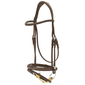 Stubben Snaffle Bridle Pro-Jump with Slide & Lock / Mexican Noseband