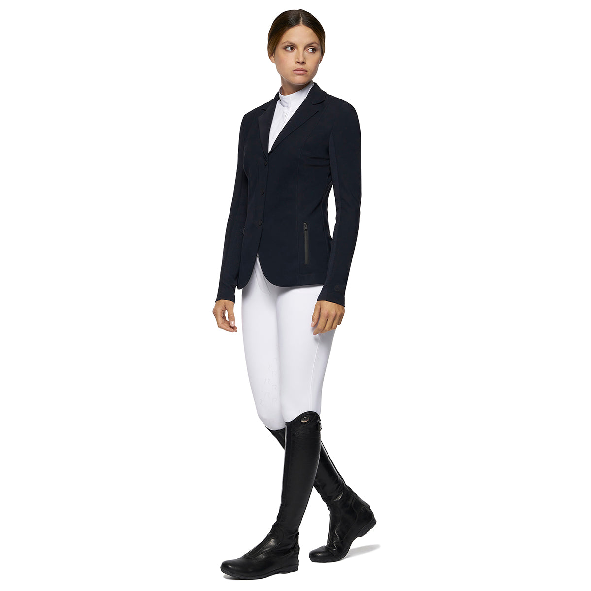 Cavalleria Toscana Women's R-EVO Riding Jacket with Zip with Inserts in Technical Mesh