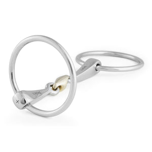 Stubben 2in1 Loose Ring Snaffle double broken