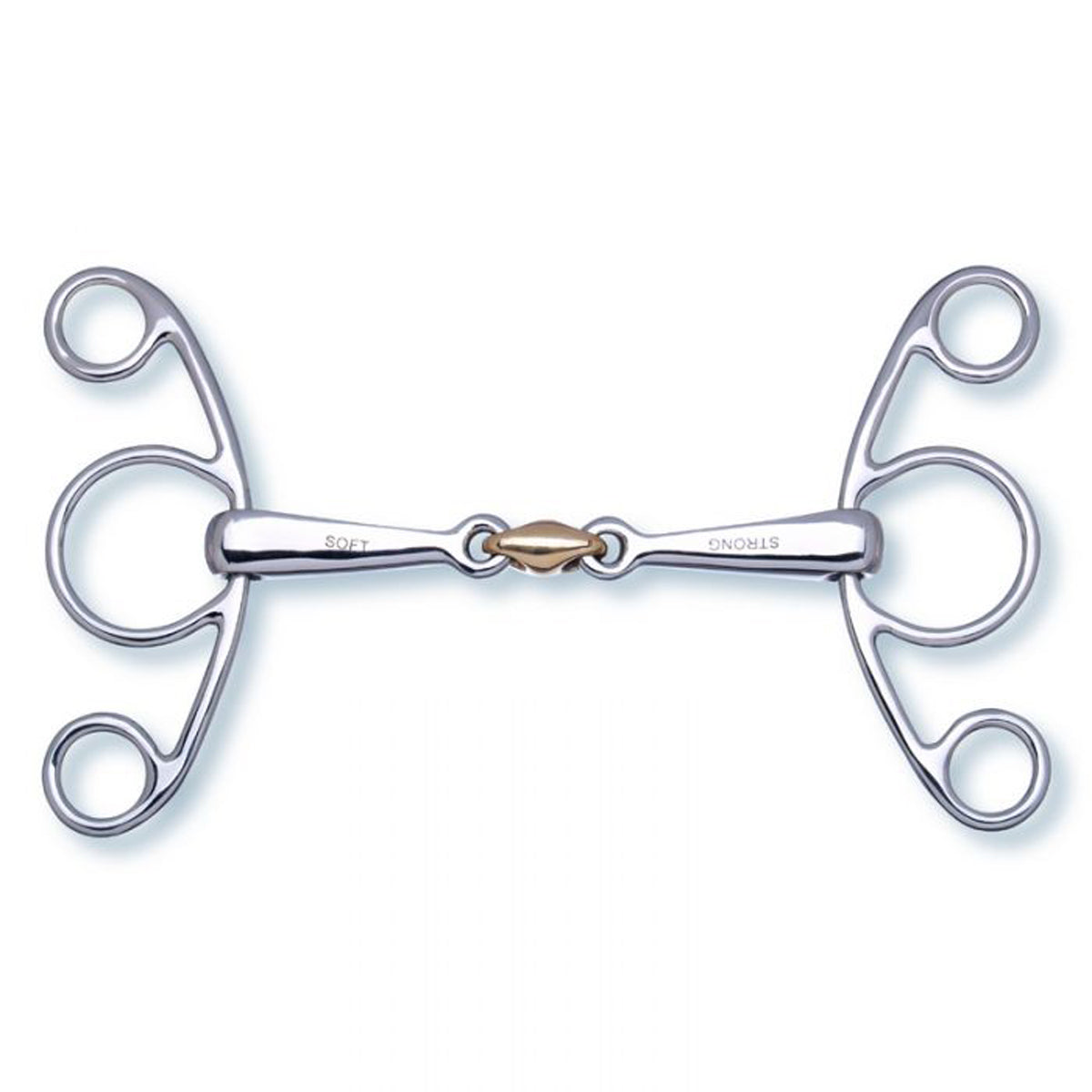 Stubben 2in1 Butterfly Snaffle double broken