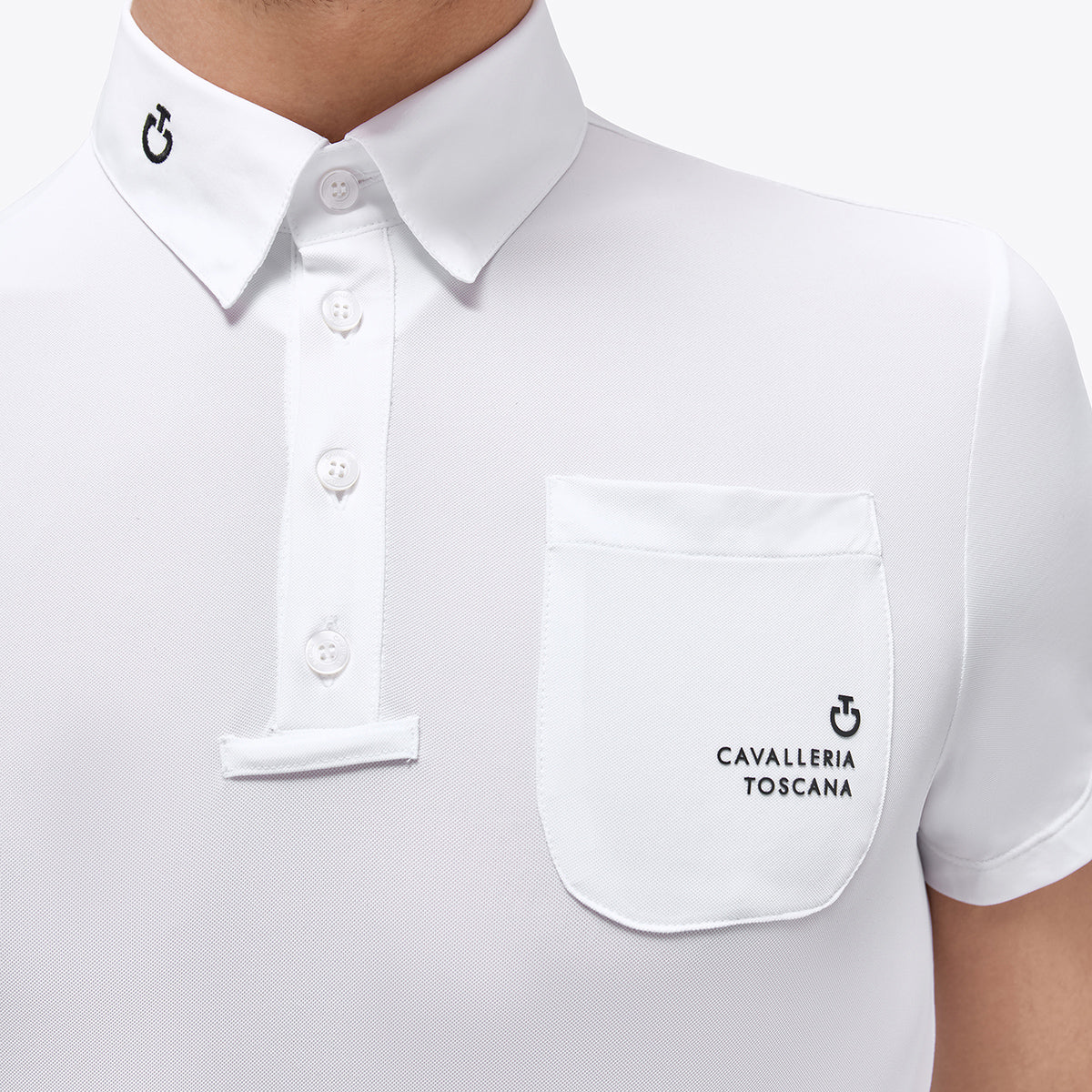 Cavalleria Toscana Men's Tech Piquet S/S Competition
