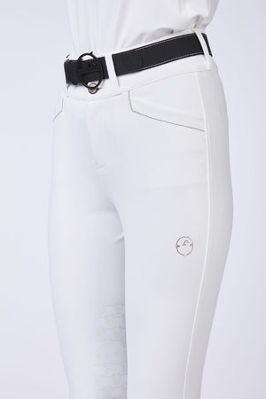 Women's Marileva Riding Breeches With Knee Grip White