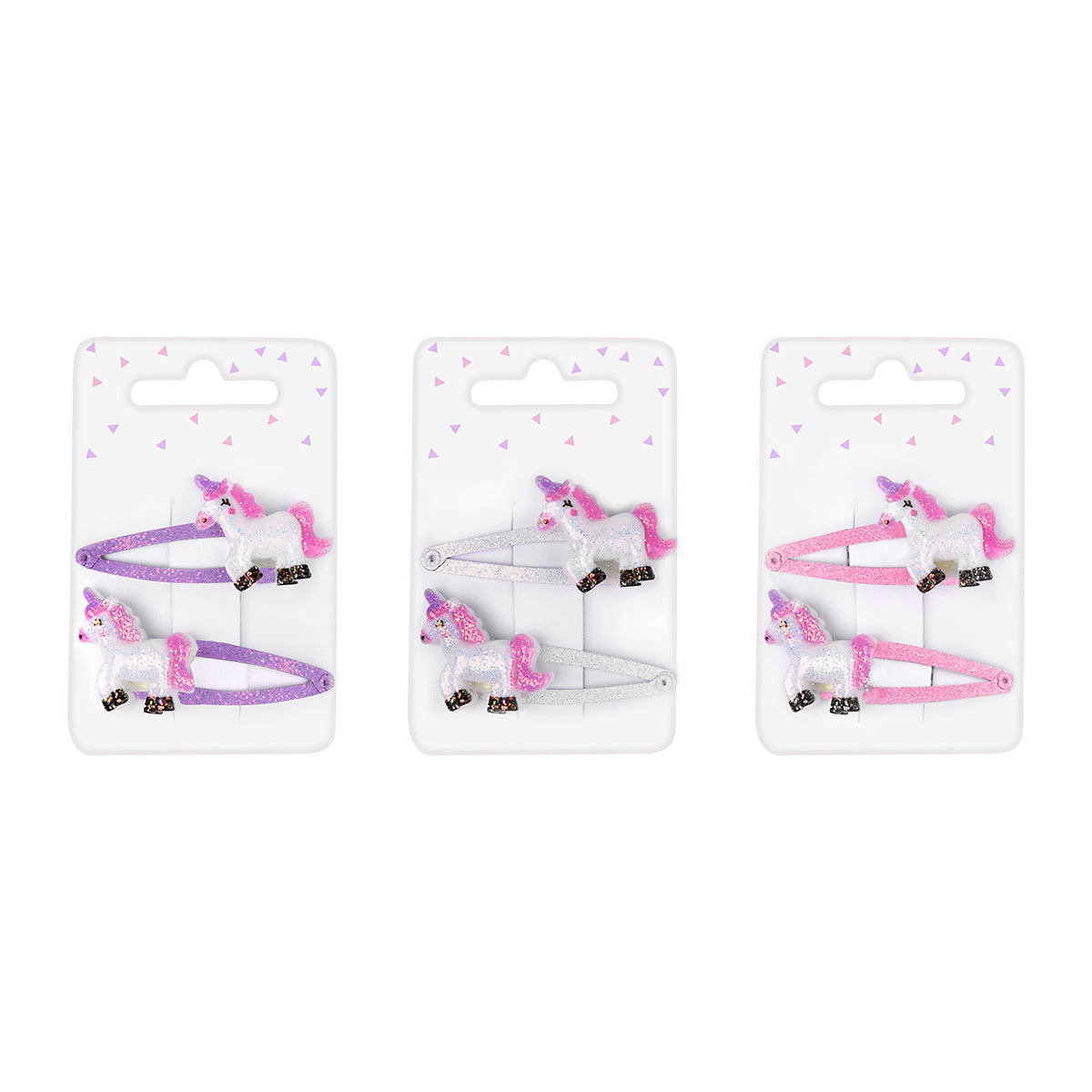 Unicorn Glitter Hair Slides