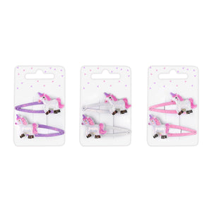 Unicorn Glitter Hair Slides