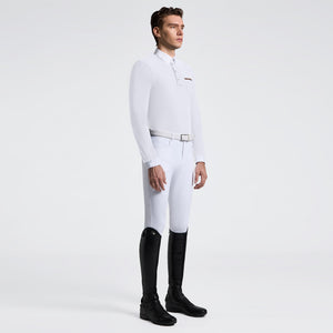 Men's Long Sleeve Riding Shirt with Pockets