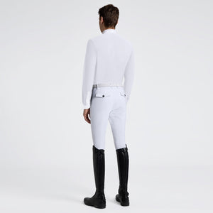 Men's Long Sleeve Riding Shirt with Pockets