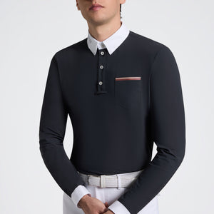Men's Long Sleeve Riding Shirt with Pockets