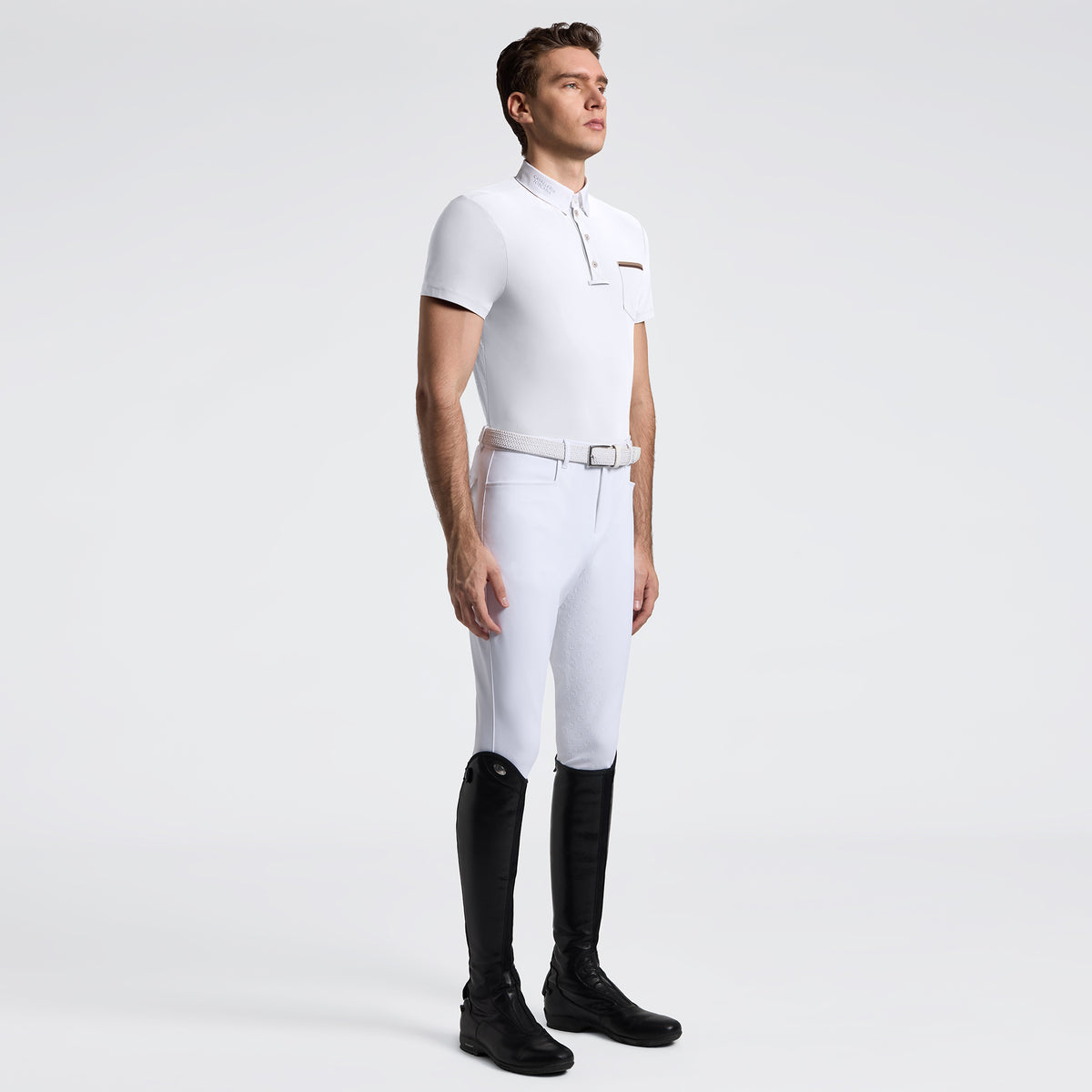 Men's Short Sleeve Riding Shirt with Pockets