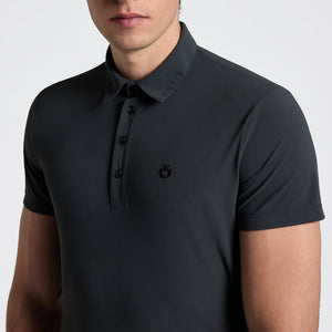 Men's Jersey S/S Training Polo w/Print Logo